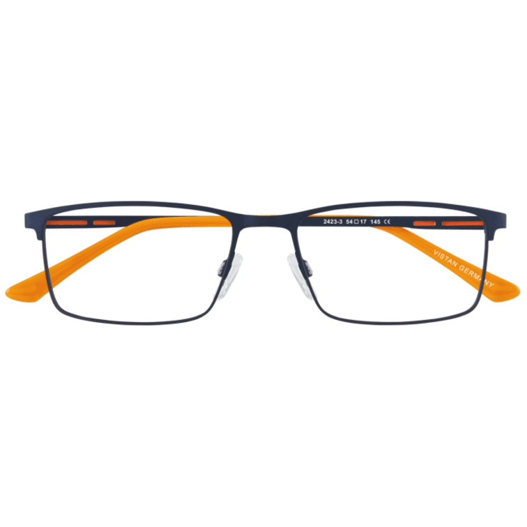 VISTAN Brille Flex 2423-3 dunkelblau mit orange matt