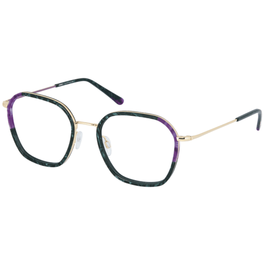 CINQUE Brille 11128-3 hellgold mit dunkelgrün violett marmoriert