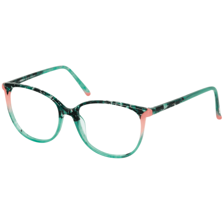 CINQUE Brille 61100-3 grün marmoriert rosa verlauf