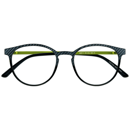 VISTAN Brille mit Clip 6457-1 carbon schwarz verlauf grün