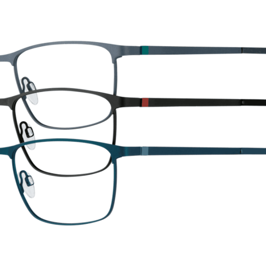 VISTAN Brille 2427-3 dunkelblau auf grau matt