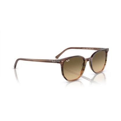 Ray Ban Sonnenbrille Elliot 0RB2197 13920A braun gestreift mit grün