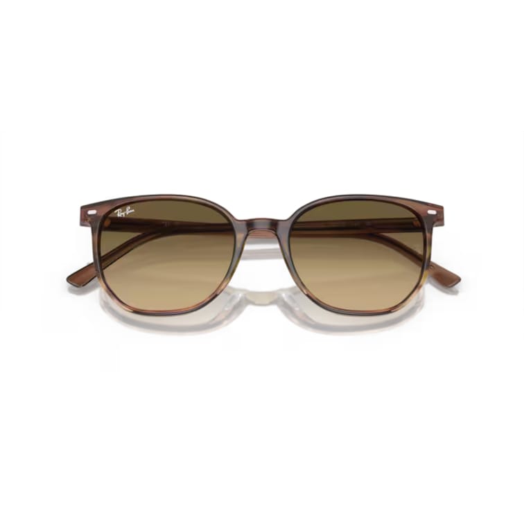 Ray Ban Sonnenbrille Elliot 0RB2197 13920A braun gestreift mit grün