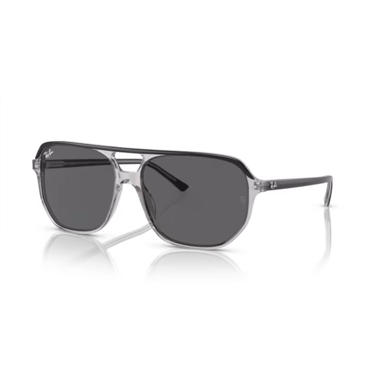 Ray Ban Sonnenbrille Bill One 0RB2205 1396B1 Dunkelgrau auf grau transparent