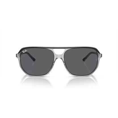 Ray Ban Sonnenbrille Bill One 0RB2205 1396B1 Dunkelgrau auf grau transparent