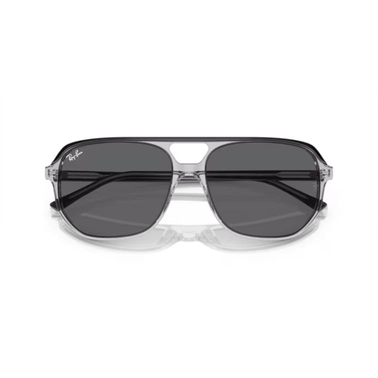 Ray Ban Sonnenbrille Bill One 0RB2205 1396B1 Dunkelgrau auf grau transparent