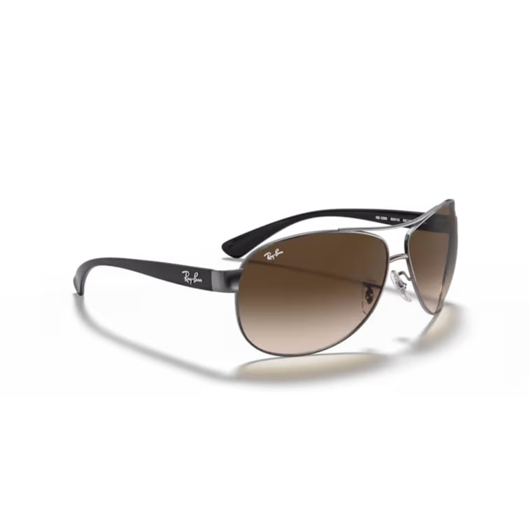 Ray Ban Sonnenbrille 0RB3386 004/13 silber schwarz