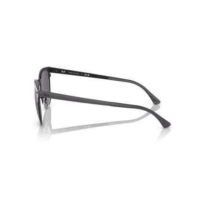 Ray Ban Sonnenbrille Clubmaster Metal 0RB3716 9256B1 grau auf schwarz