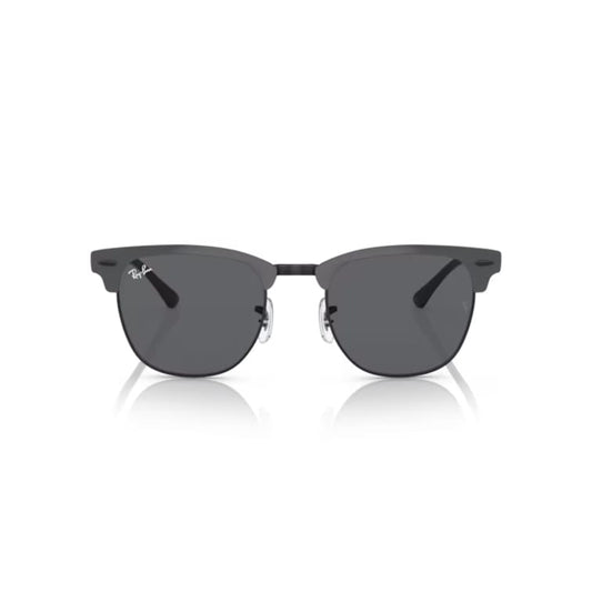 Ray Ban Sonnenbrille Clubmaster Metal 0RB3716 9256B1 grau auf schwarz