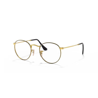 Ray Ban Brille Round Metal 0RX3447V 2991 schwarz auf gold