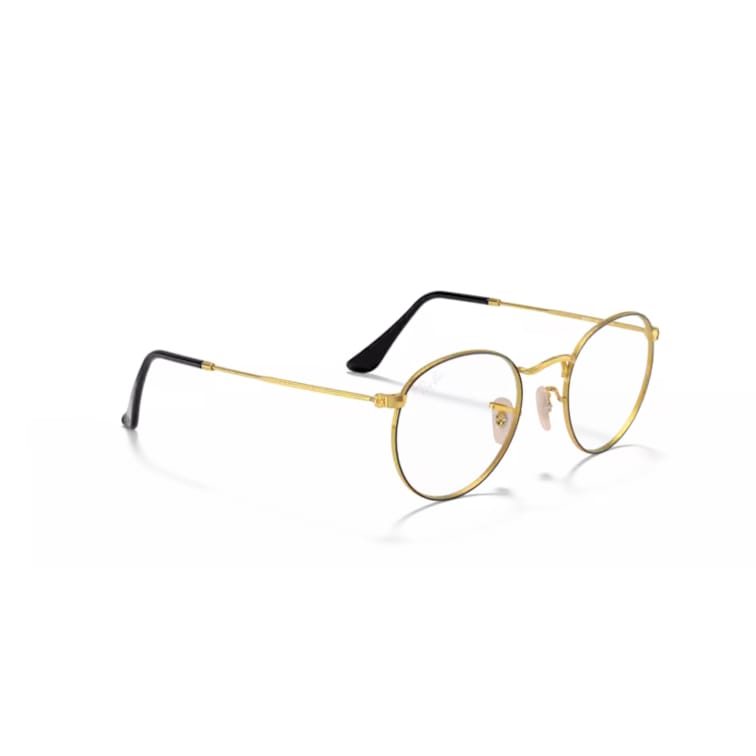 Ray Ban Brille Round Metal 0RX3447V 2991 schwarz auf gold