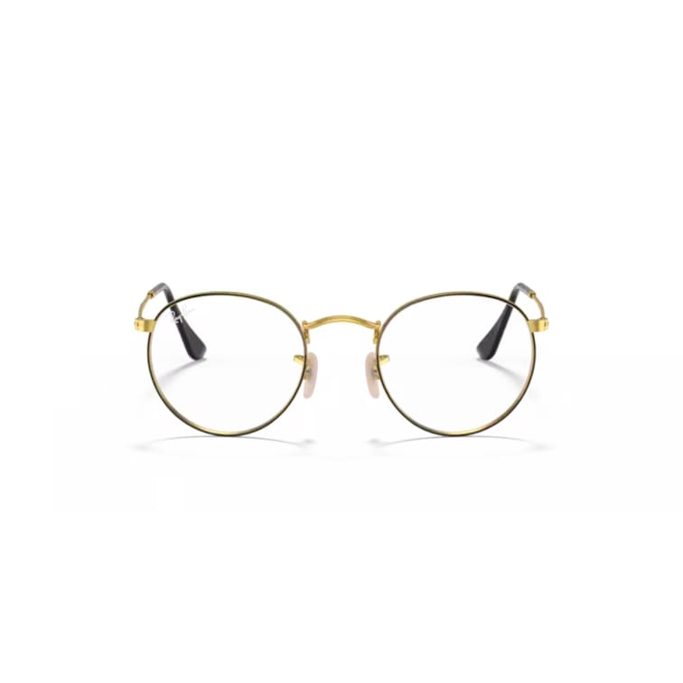 Ray Ban Brille Round Metal 0RX3447V 2991 schwarz auf gold