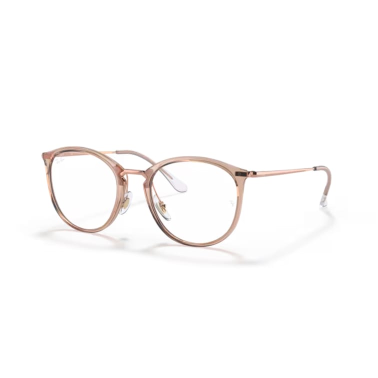 Ray Ban Brille 0RX7140 8124 pink transparent gold