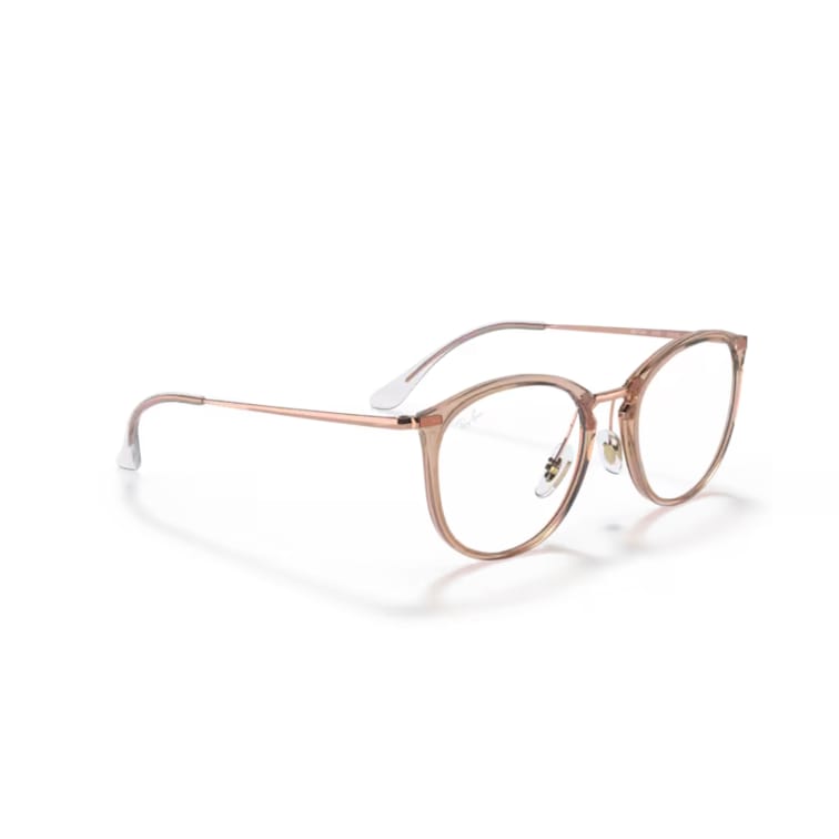 Ray Ban Brille 0RX7140 8124 pink transparent gold