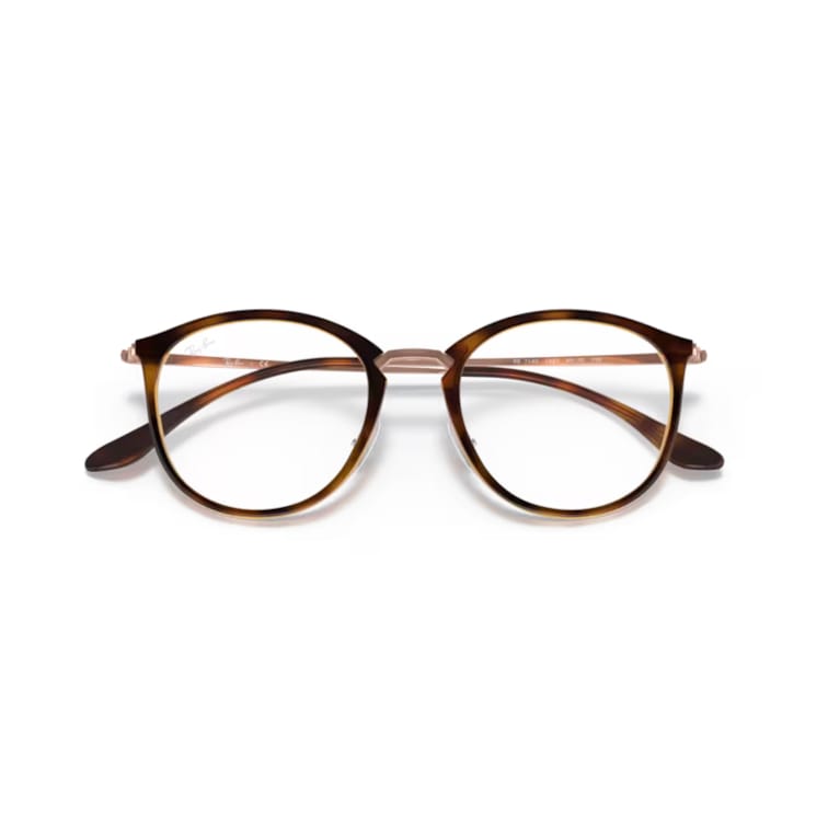 Ray Ban Brille 0RX7140 5687 havana gestreift roségold