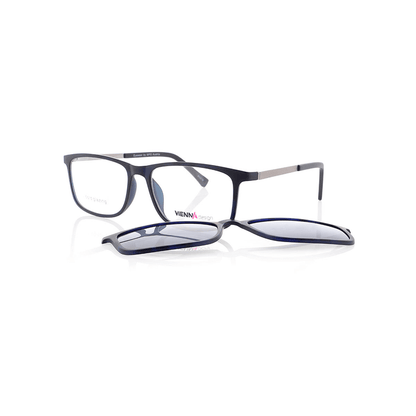 Vienna Design Brille mit Clip UN772-3 blau matt