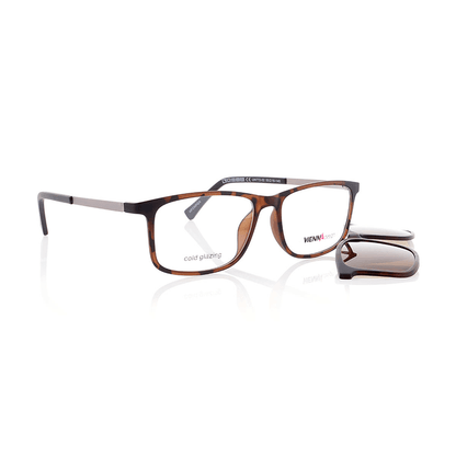 Vienna Design Brille mit Clip UN772-2 havanna braun matt