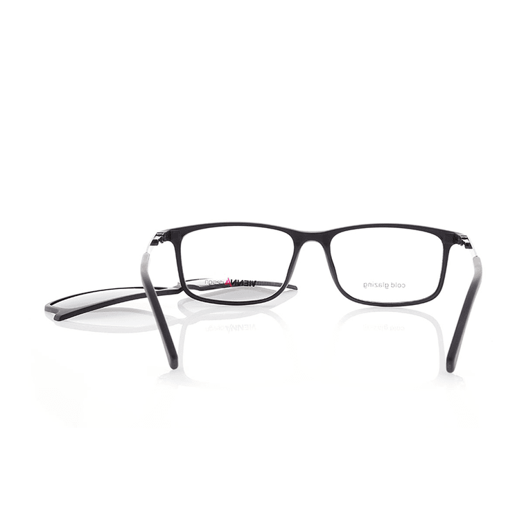 Vienna Design Brille mit Clip UN772-1 schwarz