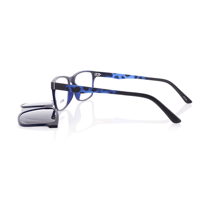 Vienna Design Brille mit Clip UN766-2 schwarz-blau