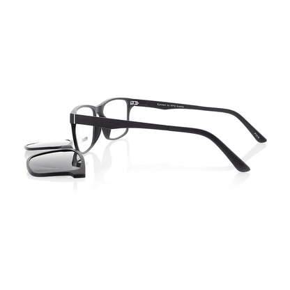 Vienna Design Brille mit Clip UN766-1 schwarz