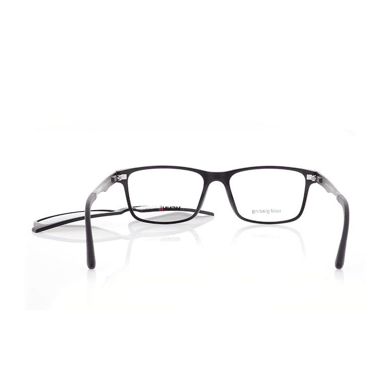 Vienna Design Brille mit Clip UN766-1 schwarz