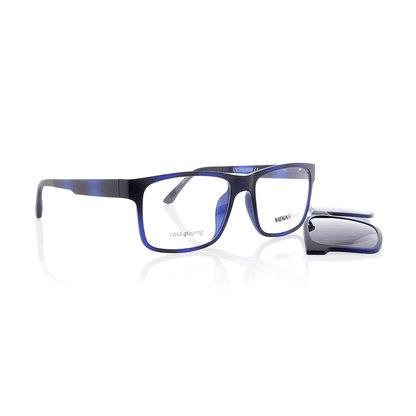 Vienna Design Brille mit Clip UN763-03 blau havanna schwarz