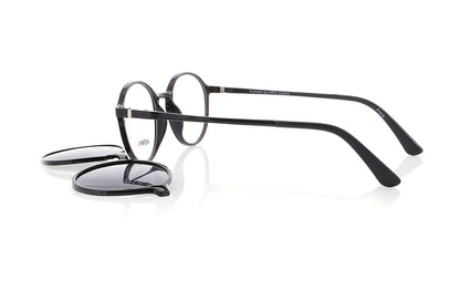 Vienna Design Brille mit Clip UN771-01 schwarz