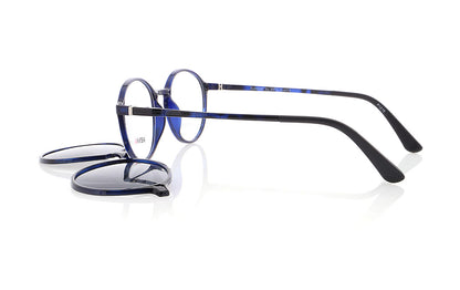 Vienna Design Brille mit Clip UN771-03 blau