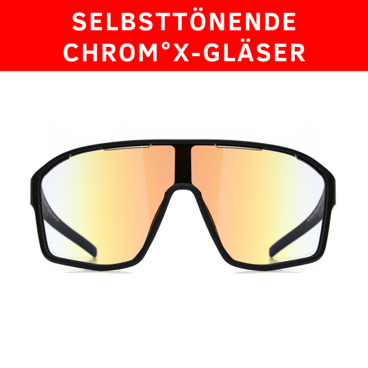 Red Bull SPECT Eyewear Sonnenbrille DAFT_PRO-01X schwarz matt- Selbsttönende Sportbrille