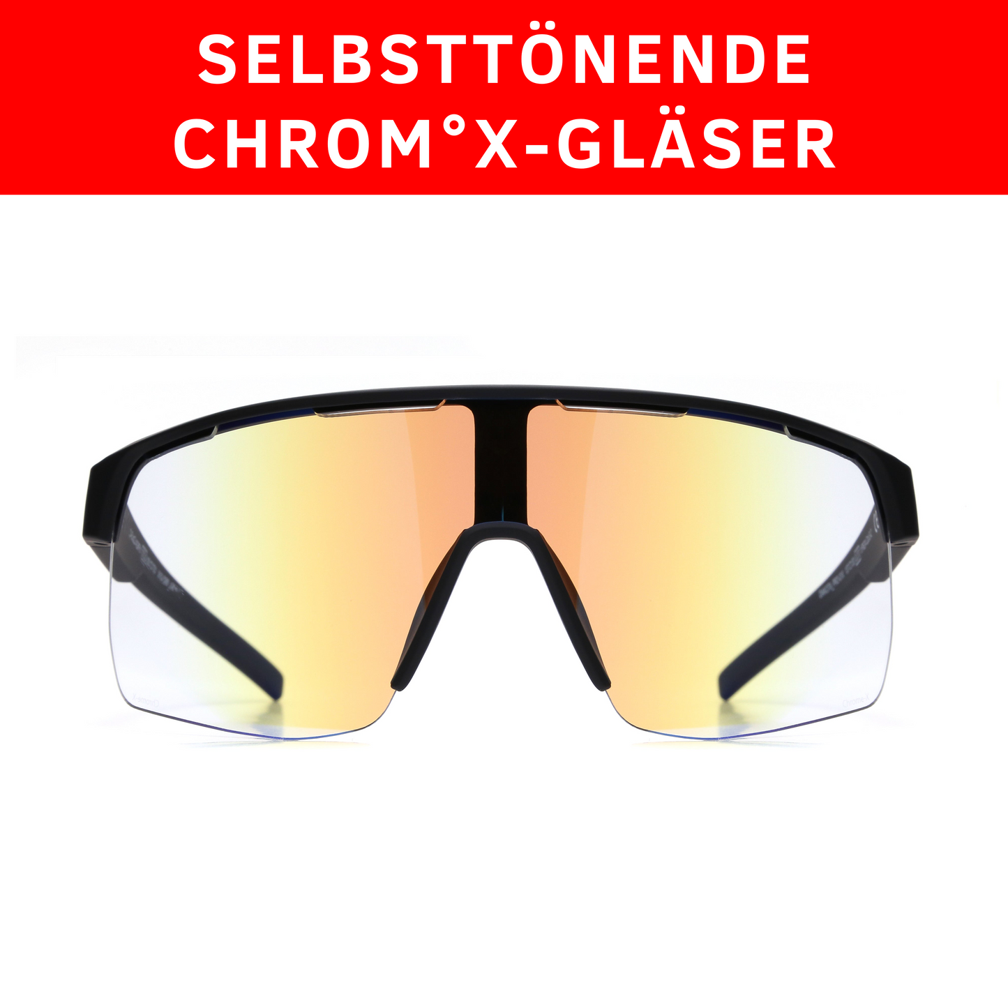 selbsttönende sport sonnenbrille Red Bull SPECT Eyewear Sonnenbrille DAKOTA_PRO-01X schwarz matt