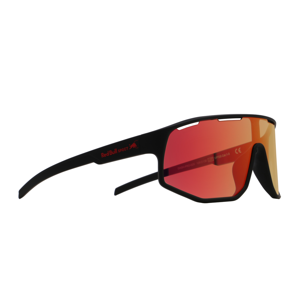 Red Bull SPECT Eyewear Sonnenbrille DASH PRO-02X schwarz matt- Selbsttönende Sportbrille