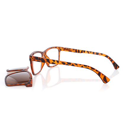 MPO Lesehilfe KLH188-2 braun mit Sonnenclip