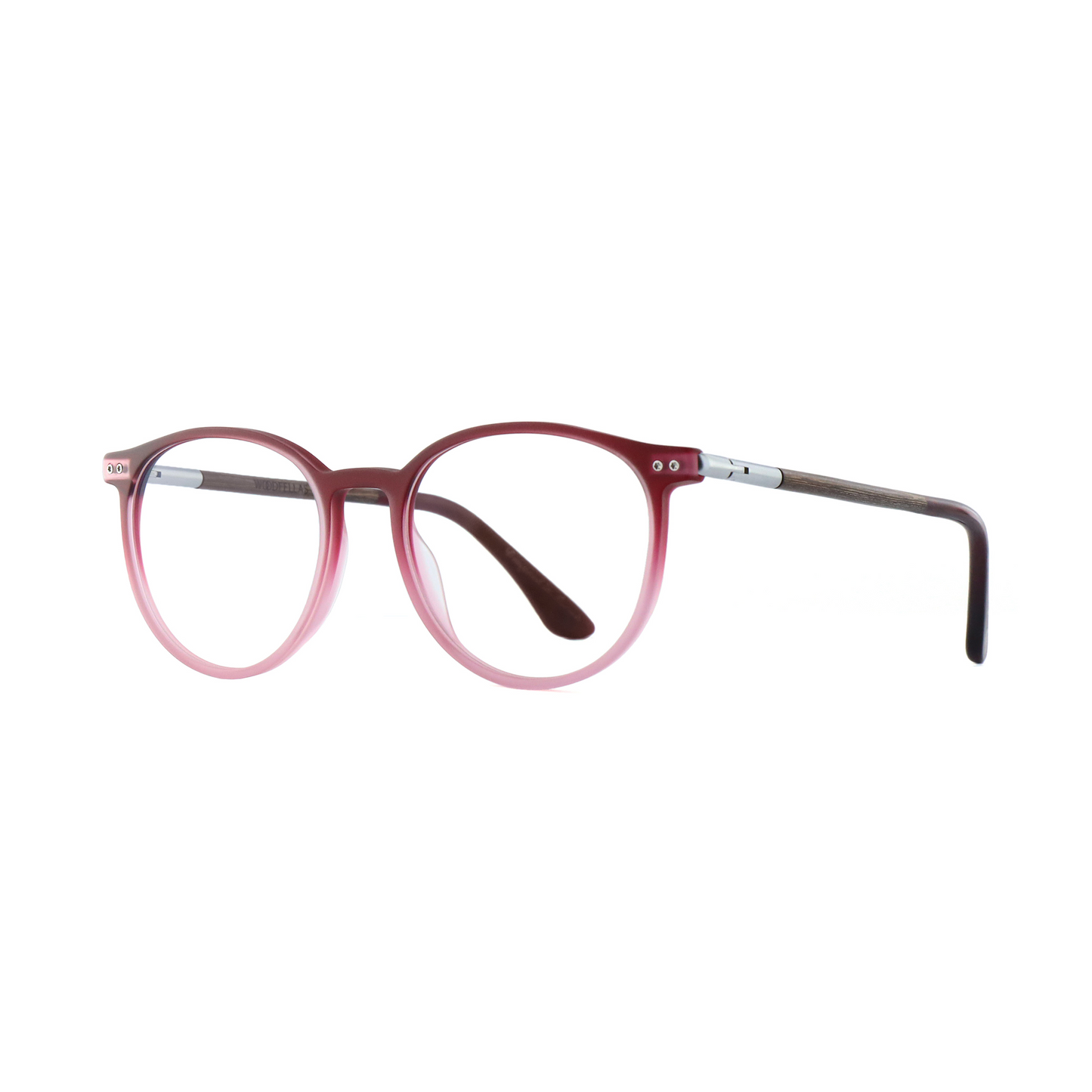 Woodfellas Brillenfassung Point 11037 Walnussholz Burgunder