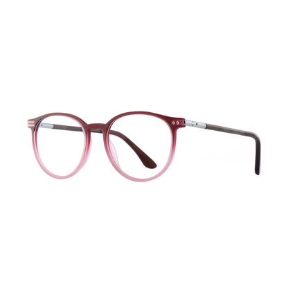 Woodfellas Brillenfassung Point 11037 Walnussholz Burgunder