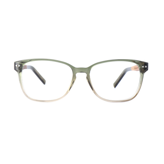 Woodfellas Brillenfassung Sendling Premium 10937 Ebenholz Grün transparent