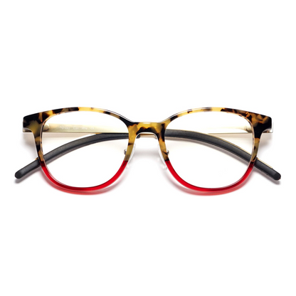 Tom Davies Brille TD662 Col.1896 braun rot gold