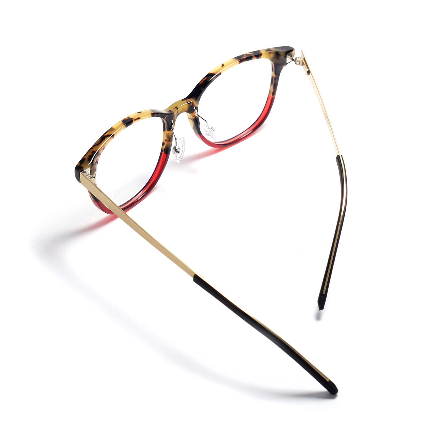 Tom Davies Brille TD662 Col.1896 braun rot gold