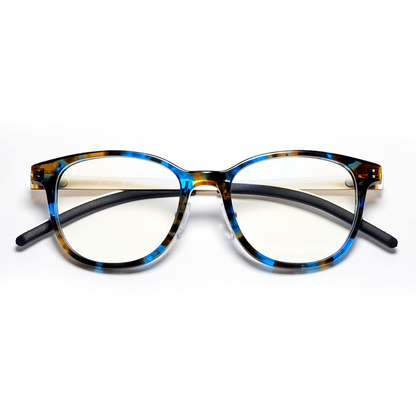 Tom Davies Brille TD662 Col.1898 braun blau gold