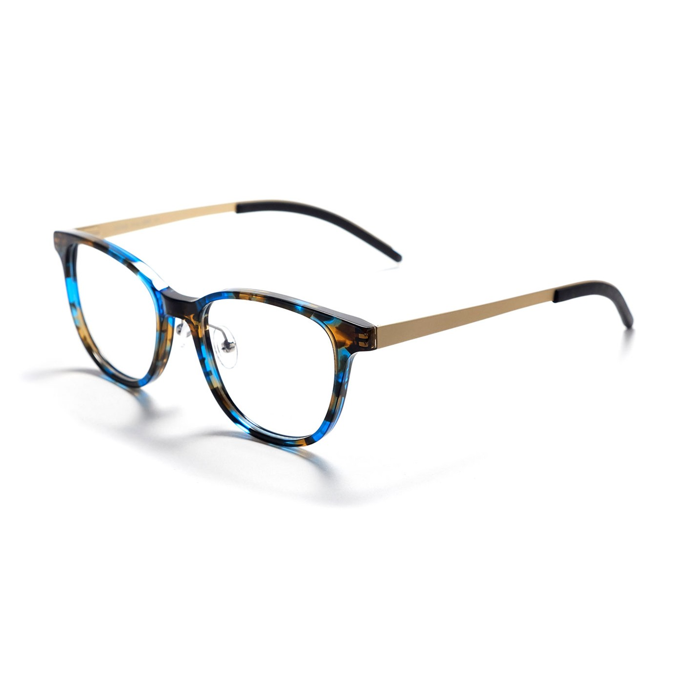 Tom Davies Brille TD662 Col.1898 braun blau gold