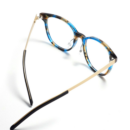 Tom Davies Brille TD662 Col.1898 braun blau gold