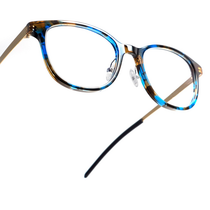 Tom Davies Brille TD662 Col.1898 braun blau gold