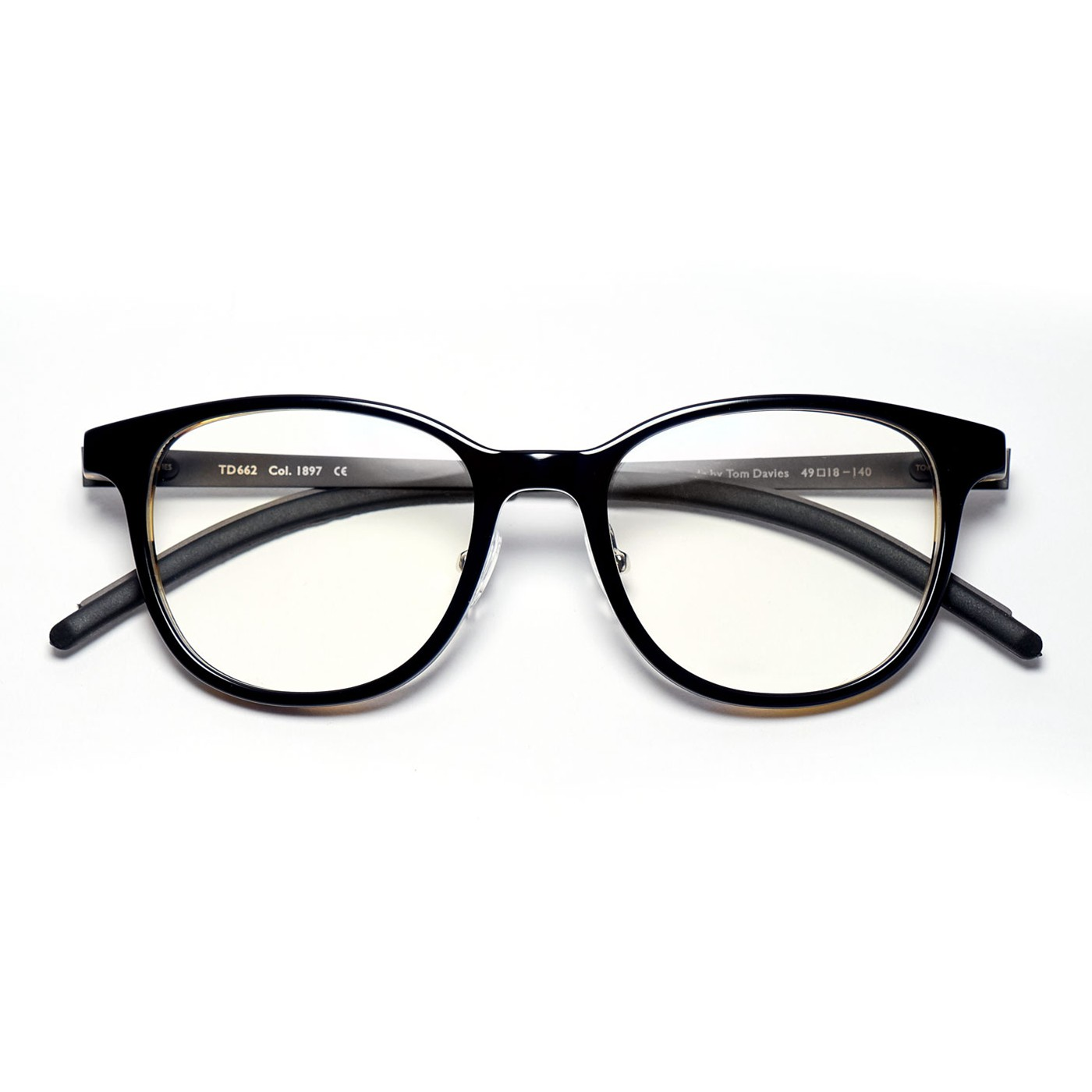 Tom Davies Brille TD662 Col.1897 Dunkelviolett Grau