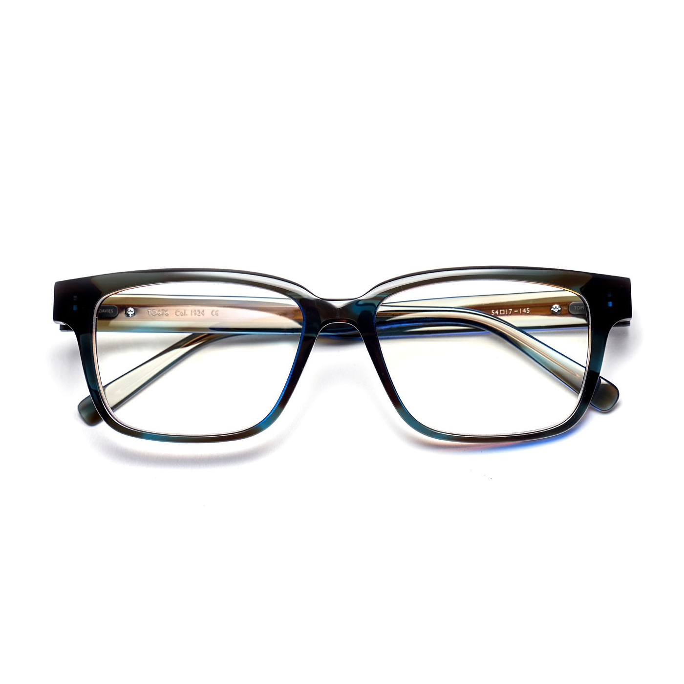 Tom Davies Brille TD676 Col.1924 Krisallblau