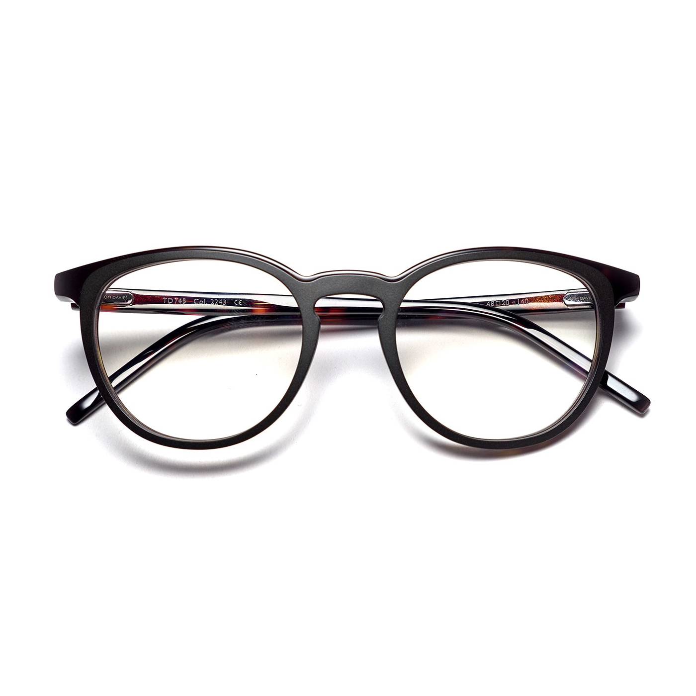 Tom Davies Brille TD745 Col.2243 Braun Schwarz