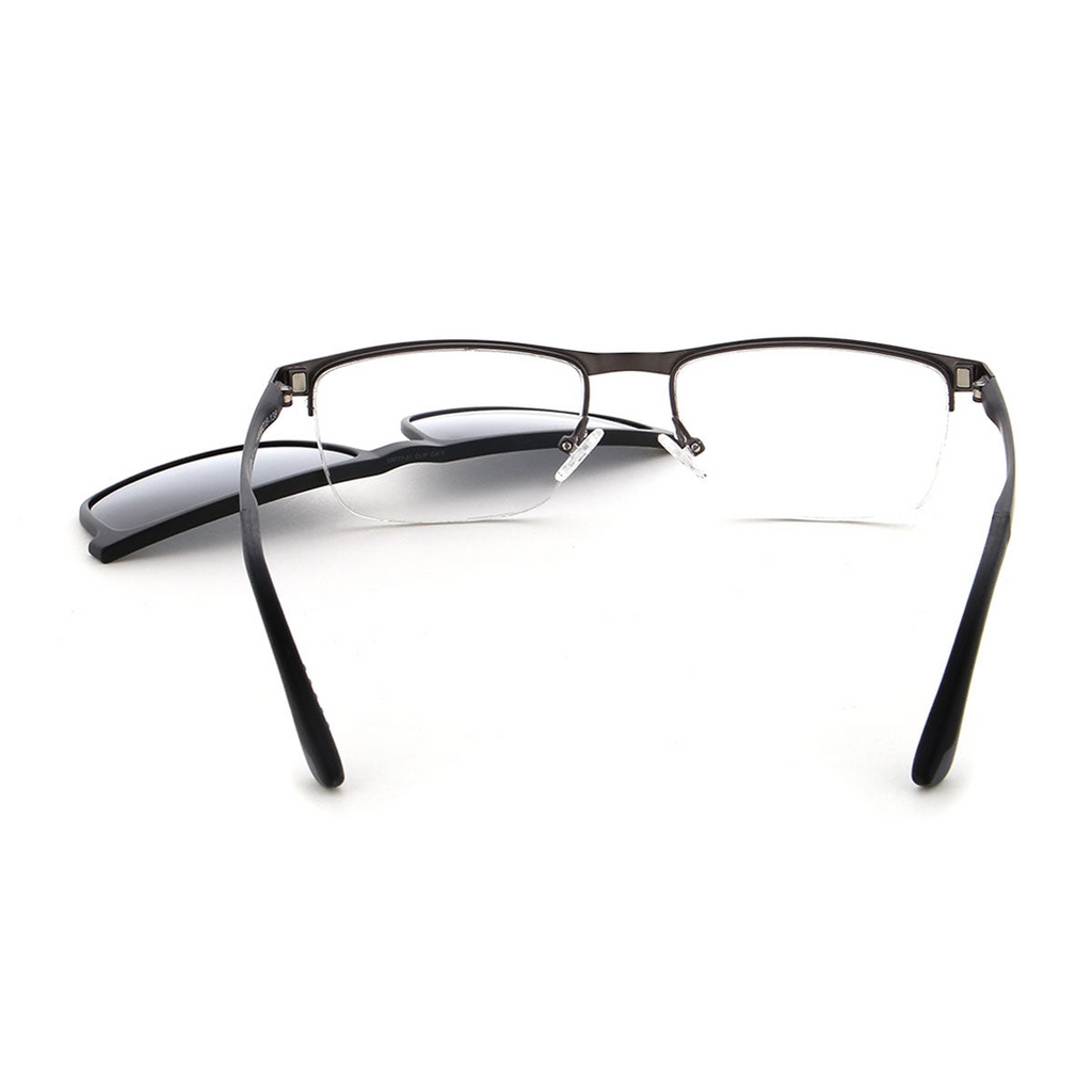 Vienna Design Brille mit Clip UN777-03 grau