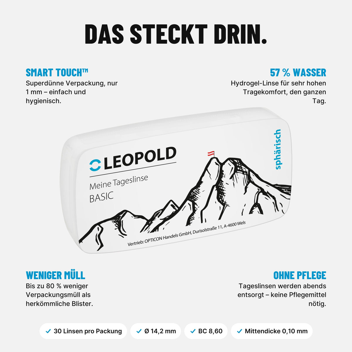 LEOPOLD Meine Tageslinse sphärisch