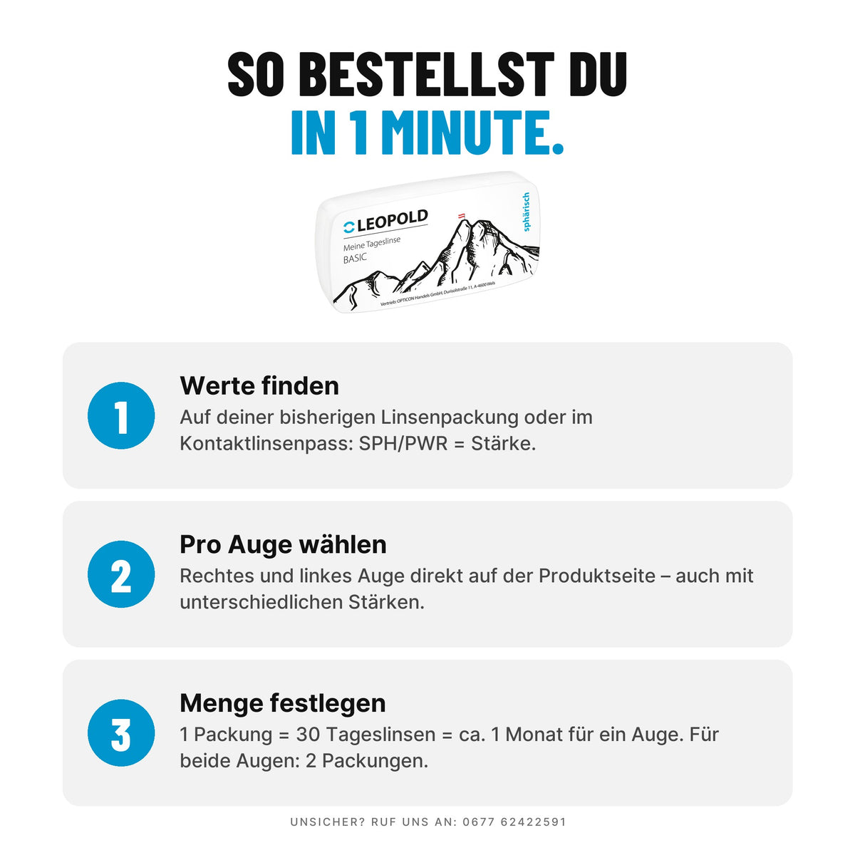 LEOPOLD Meine Tageslinse sphärisch