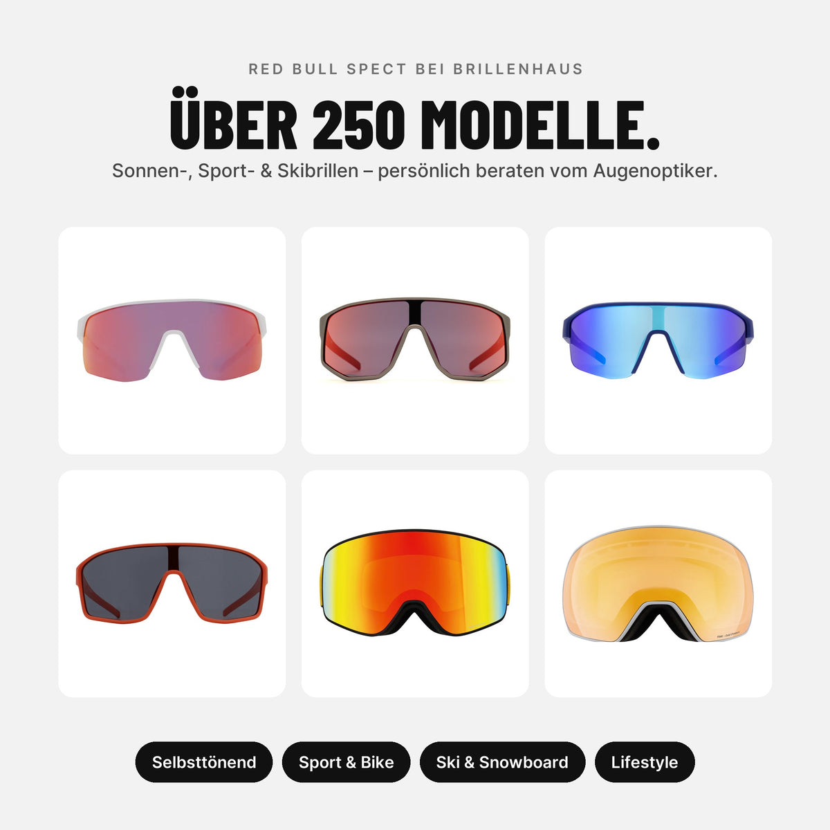 Red Bull SPECT Eyewear Sonnenbrille DAKOTA-009 weiß