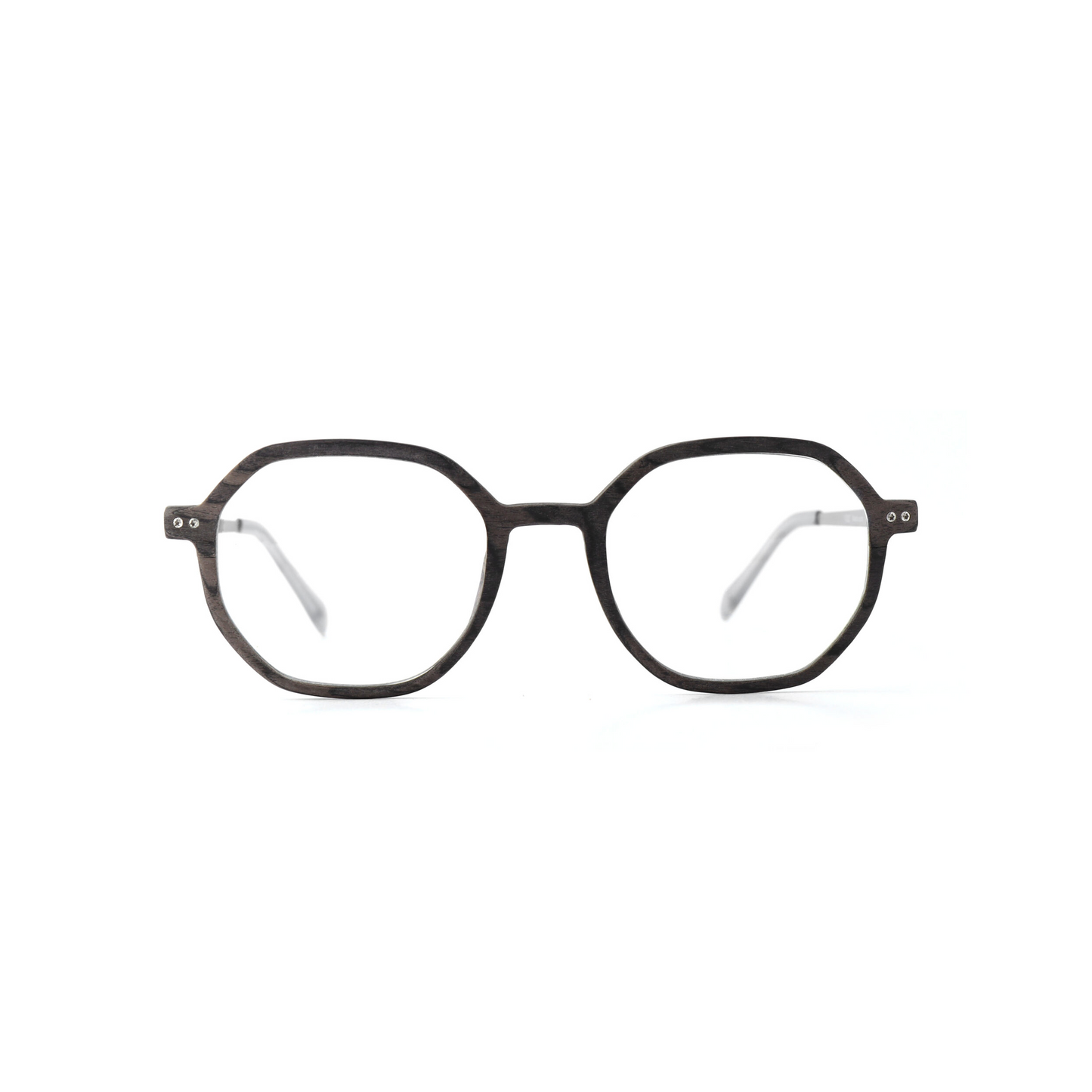 Woodfellas Brillenfassung Blomberg Air 11032 Schwarzeiche Silber