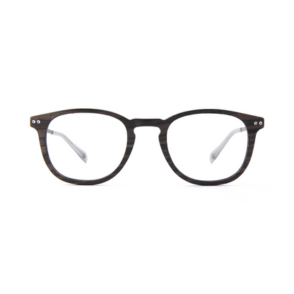 Woodfellas Brillenfassung Bogenhausen Air 10997 Schwarzeiche Silber